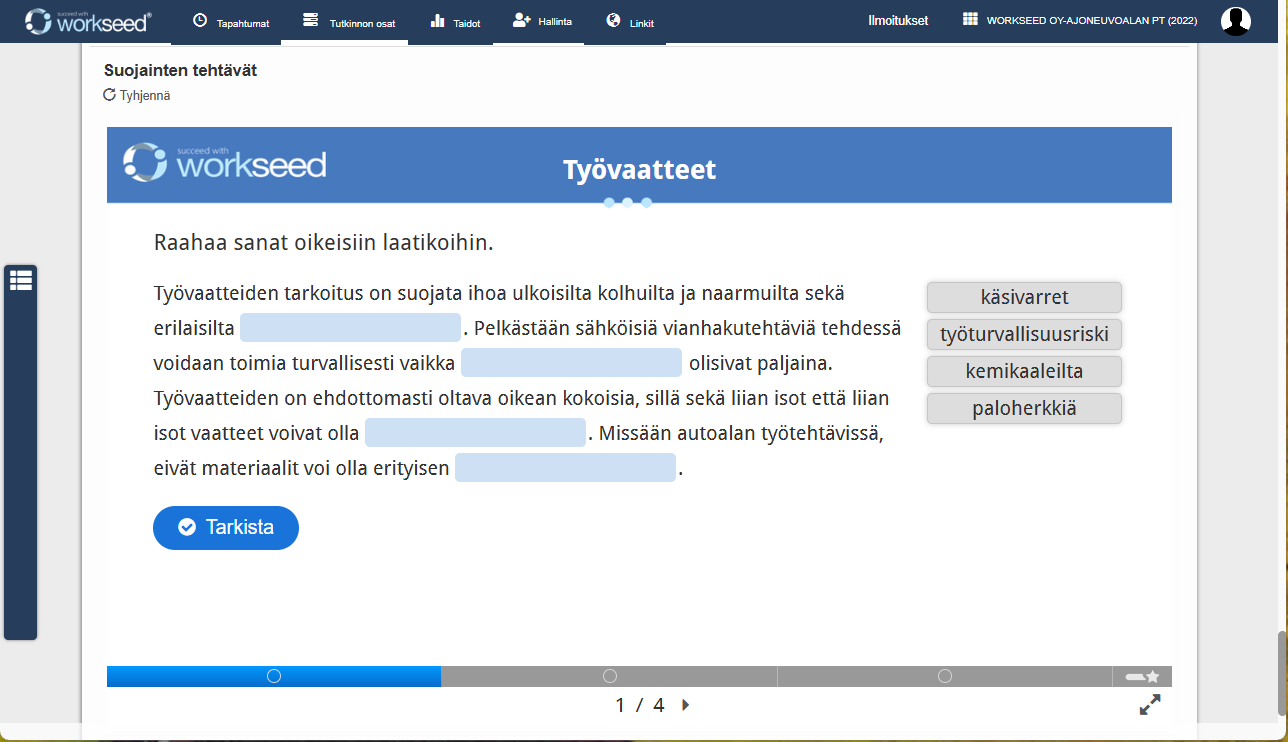 Autoalan työturvallisuus - Etäoppitunti palveluna