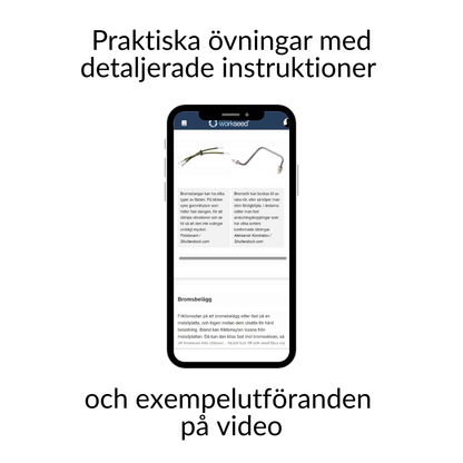 Bromsreparation - examensdel på svenska