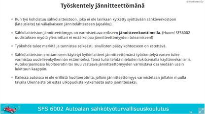 SFS 6002 sähköturvallisuuskoulutus